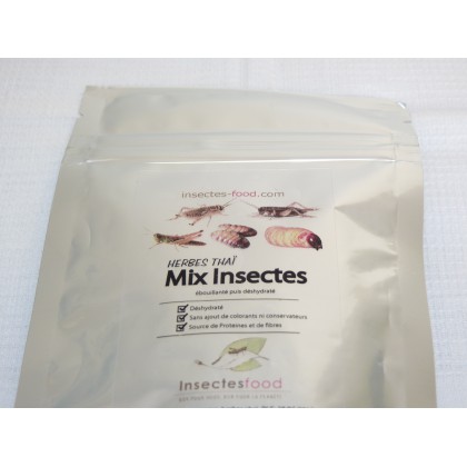 Mix "découverte" 5 insectes herbes thai